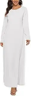 [YiZYiF] Muslim Abaya For Women One Piece Long Sleeve Islamic Prayer Dress Maxi Kaftan Robe Modest Clothes