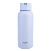 Moda Ceramic Lined Stainless Steel Triple Wall Insulated Drink Bottle 1L Periwinkle