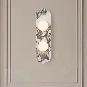 LED Wall Light Marble, Contemporary Wall Mount Indoor LED Wall Sconce, wall lamps Fixture for Bedroom Living Room