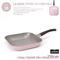 在飛比找蝦皮購物優惠-正韓國制La Rose玫瑰鍋 28cm方形方型平底鍋煎鍋韓國