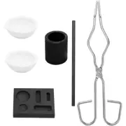 Graphite Crucible Set: Complete Melting Casting Kit for Golds, Silver, Coppers