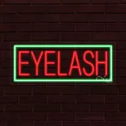 NEW "EYELASH" w/BORDER 30x12x1 INCH LED FLEX WINDOW/WALL INDOOR SIGN 31042