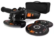 WEN 94475 7.5-Amp 4-1/2-Inch Angle Grinder with Reversible Handle, Three Grindin