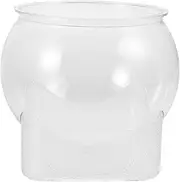 Compact Clear Plastic Fish Bowl Versatile Small Aquarium for Betta Easy to Clean High Transparency Desktop Fish Tank for Home Office Use
