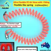 Ultra Flexible PE Air Hose Spring Nitto Fitment Fitting compressor plug coupler
