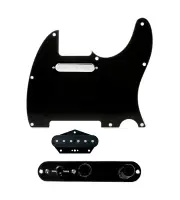 920D Custom Texas Grit Loaded Pickguard for Tele With Black Pickguard and T3W...