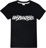 [HERSE] Unspeakable UnspeakableGaming Kids Unisex T-Shirt 100% Cotton (10, Black)