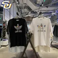 在飛比找Yahoo!奇摩拍賣優惠-小Z代購#正品 Adidas愛迪達 男女彩色logo印花運動