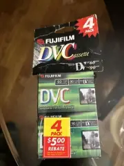 4x DVC Fujifilm Mini DV SP60 LP90 Sealed New