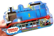 Factory-sealed THOMAS ASHIMA TRAIN PUZZLE 24-pc w Thomas-shaped Storage Box New