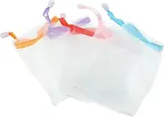 LOORGVEL 10Pcs Soap Foaming Net for Facial Body Cleansing Versatile Soap Saver Pouch for Handmade Cosmetic and Fruit Soaps Durable