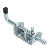 Spring Loaded Latch Pin 6.5", Iron Security Latch Sliding Barrel Bolt Latch Lock