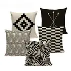 Custom Geometric Cushions Decorative Patterns Cushion Linen Cushion Cover Sofa