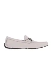 Driver Gancini-ornament loafers 7 White