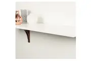 Set of 2 PRINCE COPPER 19.5cm Wall Mounted Shelf Brackets