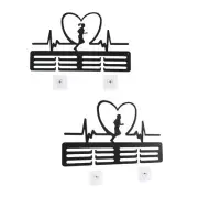 Medal Hanger Award Ribbon Organizer Hooks Wall Mount Metal Shelf Display Hanger