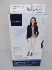 SIGVARIS 151C WOMENS SEA ISLAND COTTON SOCKS 15-20mmHg COMPRESSION