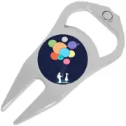 Astronaut Planet Bouquet Golf Ball Marker Divot Repair Tool Bottle Opener