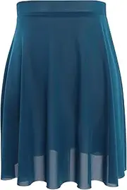 [DanceDaily] Adult Ballet Dance Skirt Women Soft Mesh Dance Skirts Pull on Elastic Waist Ballerina Clothing