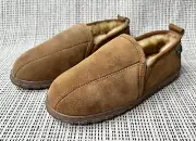 NIB Cloud Nine Sheepskin Romeo Men’s Size 8 Chestnut Slipper Leather Sheepskin