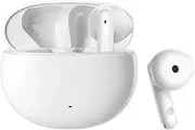 Edifier X2 Wireless Earbuds with Microphone, Lightweight Stereo in Ear Earphones 28H Playtime with Charging Case - White