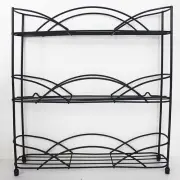 Spice Rack Organizer Iron Kitchen Cabinet Shelf for Kitchen Cabinet Bathroom