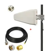 8 dBi Yagi 3G/4G/LTE/Wi-Fi Fixed Mount Directional Antenna &Extension Cable 25FT