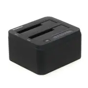 Simplecom Dual Bay USB 3.0 Aluminium Docking Station for 2.5in and 3.5in Hard Drive (SD322BK)