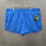 Athletic Works Shorts Womens 2XL XXL Blue Dri Works Lined Jogging Gym Athleisure
