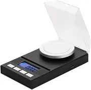 AIMALL 50g/0.001g High Precision Digital Milligram Scale | Jewelry Balance Powder Scale with LCD Display, Multiple Units, and Calibration Weight for Lab, Kitchen, and Gold Weighing