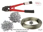 316 Grade Stainless Steel Wire Rope 3.2mm 7x7 Rigging Fencing Tool Crimp Thimble