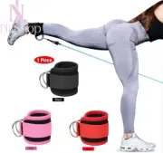 Weight Lifting Ankle D-Ring Strap Pulley Cable Kickbacks Attachment Gym Leg NEW