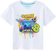 [WAWSAM] Boys Personalised 8th Birthday T Shirt