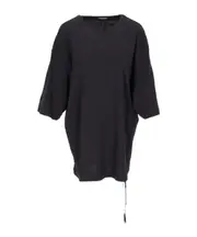 Ann Demeulemeester Aga FW24 Poem High-Comfort T-Shirt XS black