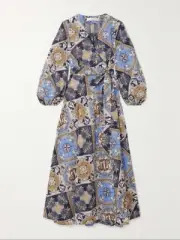 Zimmermann Alight Wrap Midi Dress BNWT Size 1 AU 8-10 (US 4-6) RRP $750