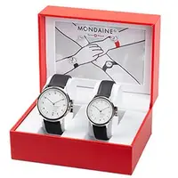在飛比找PChome商店街優惠-MONDAINE 瑞士國鐵設計系列腕錶-白 40mm/33m