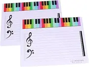 TEHAUX Whiteboard Eraser Magnetic Stickers Double-Sided Whiteboard for Music Teaching Home Practice