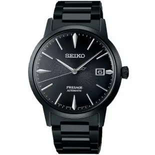 【SEIKO 精工】Presage 東京調酒機械腕錶-黑天鵝絨/SK027(4R35-05E0SD/SRPJ15J1)
