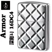 New ZIPPO : ARMOR CASE : Oil Lighter : 16DC4: Double-Sided Deep Engraving :JAPAN