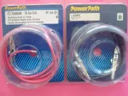 36" TEST LEADS ALLIGATOR CLIPS CLAMPS ELECTRICAL PRIMARY GROUND WIRE COLOR CODED