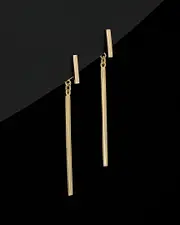 14K Italian Gold Drop Earrings