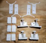 90-92 Cadillac Brougham Rear Quarter Panel Molding Cladding Chrome Clip Set 91