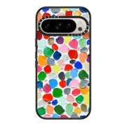 Google Pixel 9 Pro Impact Magnetic Case Polka Daub Pebbles