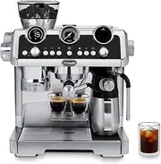 [De'Longhi] La Specialista Maestro Cold Brew Manual Coffee Machine EC9865.M, Hot and Cold Recipes, Smart Tamping Station, 8 Grind Settings, Manual and Automatic Milk Frothing, Metal