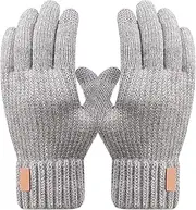 [Generic] Winter Gloves Men - Touchscreen Double Layer Cycling Gloves - Touchscreen Cold Weather Thermal Gloves, Versatile Hands Warm Gloves