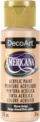 DecoArt Americana Acrylic Paint 2oz-Warm Beige DA-078