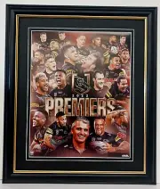 Penrith Panthers 2022 Premiers Poster Framed Memorabilia