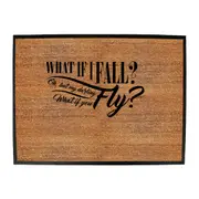 What If Fall Fly - Funny Novelty Doormat Man Cave Floor mat