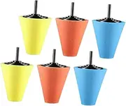 Alipis 6pcs Cone Buffing Sponge Wheel Polishing Kit for Car Polisher Durable and Reliable Drill Buffer Polisher Attachment Easy to Use Wheel Hub Buffing Pads for Professional Car