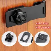 Lock Card Accessories Garage Lock Locking Hasp Rust Zinc Alloy 2x Screws